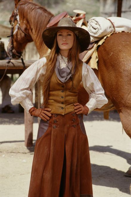 Jane Seymour na planie "Dr Quinn"