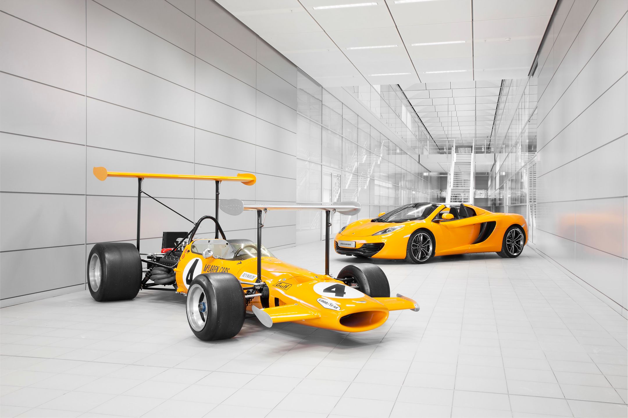 1969 McLaren M7C and MP4-12C Spider