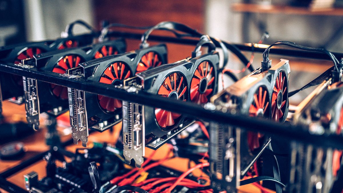 Mining rig for cryptocurrencyMining rig for cryptocurrencyeclipse_imagesrig, gpu