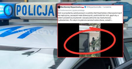 Podglądał dziewczynki i chował się za przystankiem