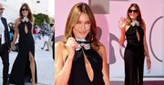 Carla Bruni w sukni z rozcięciem ZADAJE SZYKU na czerwonym dywanie w Wenecji. Ikona? (ZDJĘCIA)