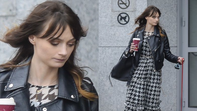 Karolina Małysz wyprowadza na spacer pieska i torebkę za 11 tysięcy złotych 