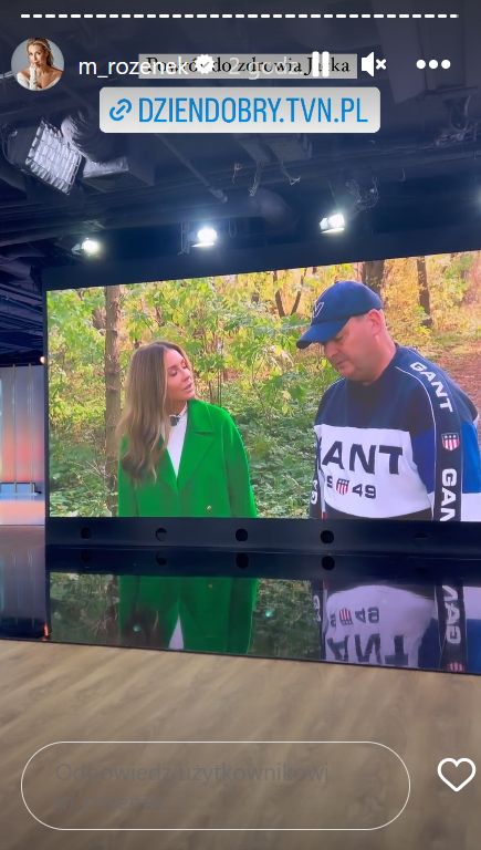 Małgorzata Rozenek rozmawia z Jackiem Rozenkiem o jego powrocie do zdrowia.