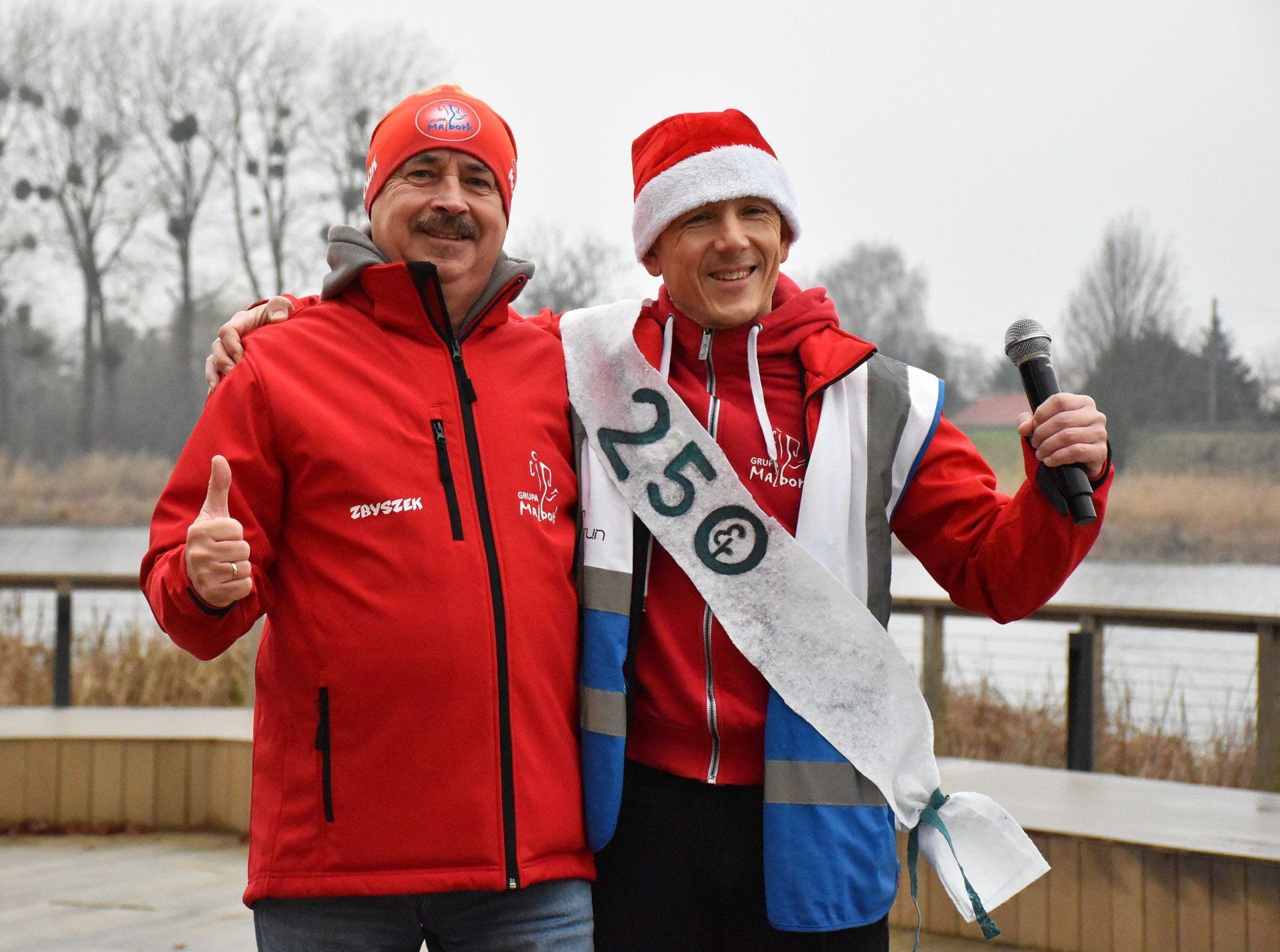 Mikolajki na bulwarze w Malborku, czyli kolejny parkrun