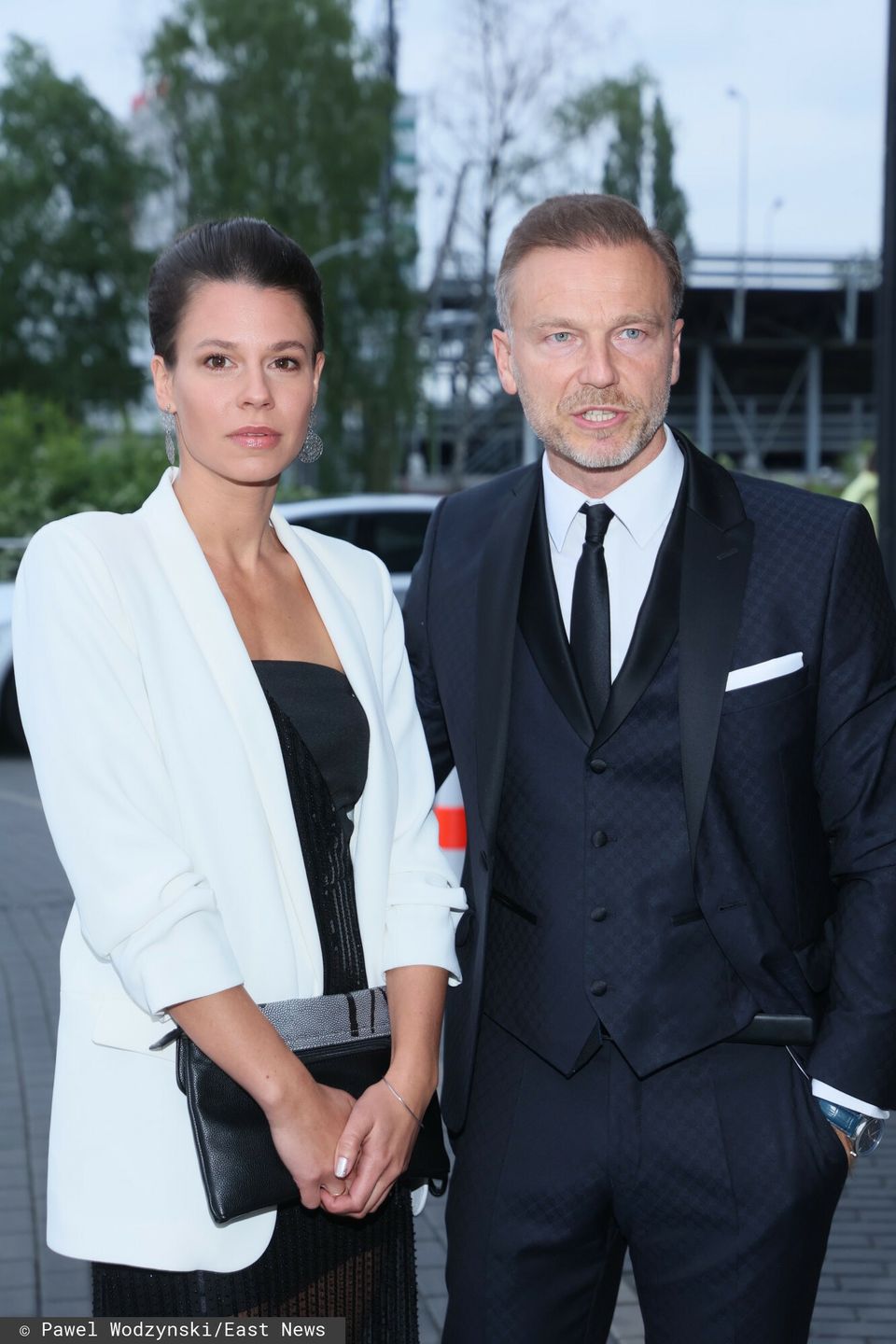 Krystian Wieczorek z żoną