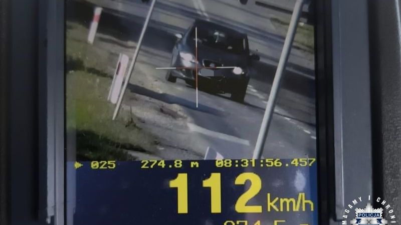 Foto z pomiaru prędkości