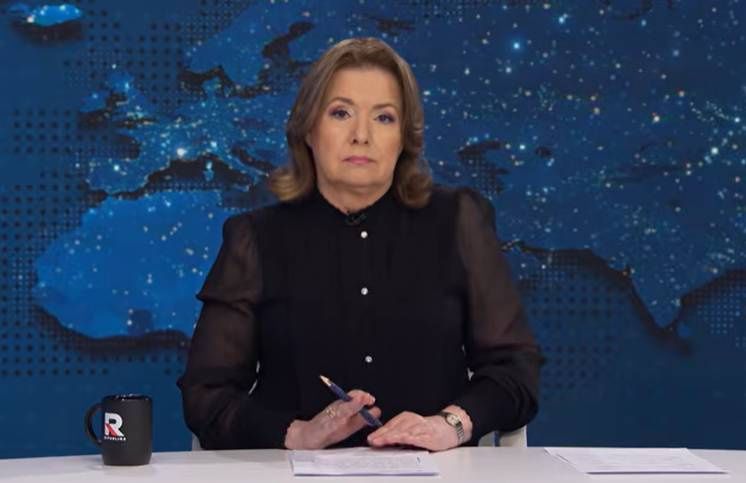 Danuta Holecka w studiu Republiki