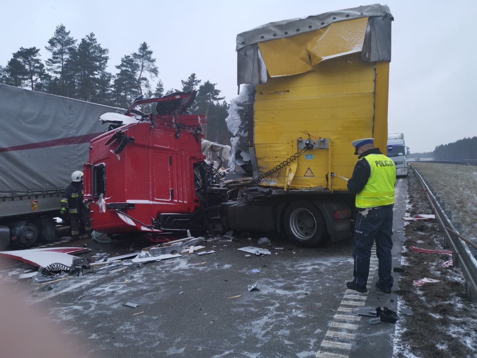 Śląsk. Wypadek w Woźnikach. Autostrada A1 w stronę Gliwic zablokowana