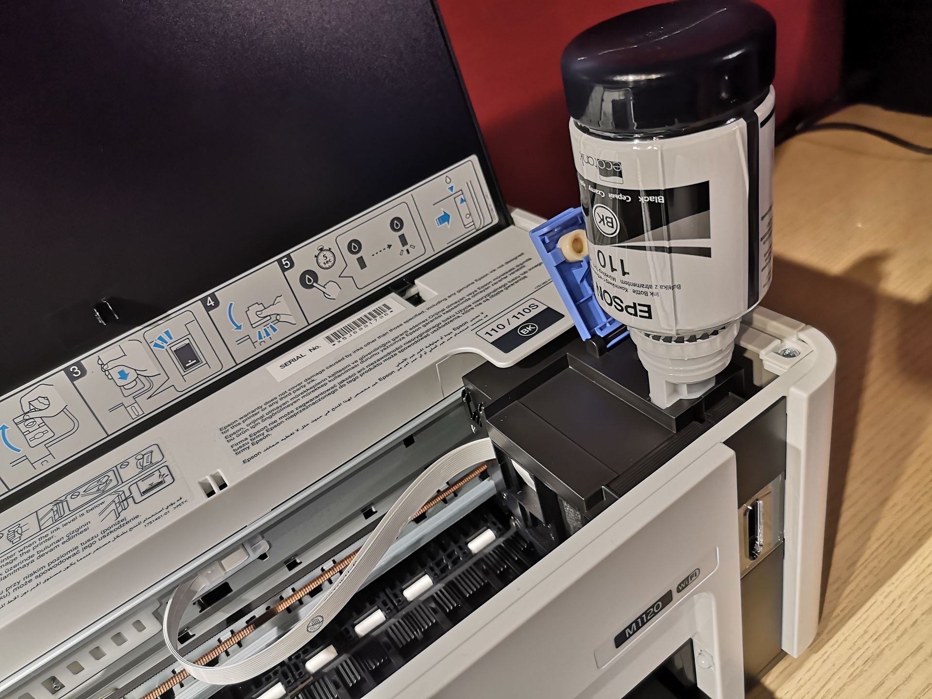 Epson EcoTank M1120. Test monochromatycznej drukarki ze stałym zasilaniem atramentem 5