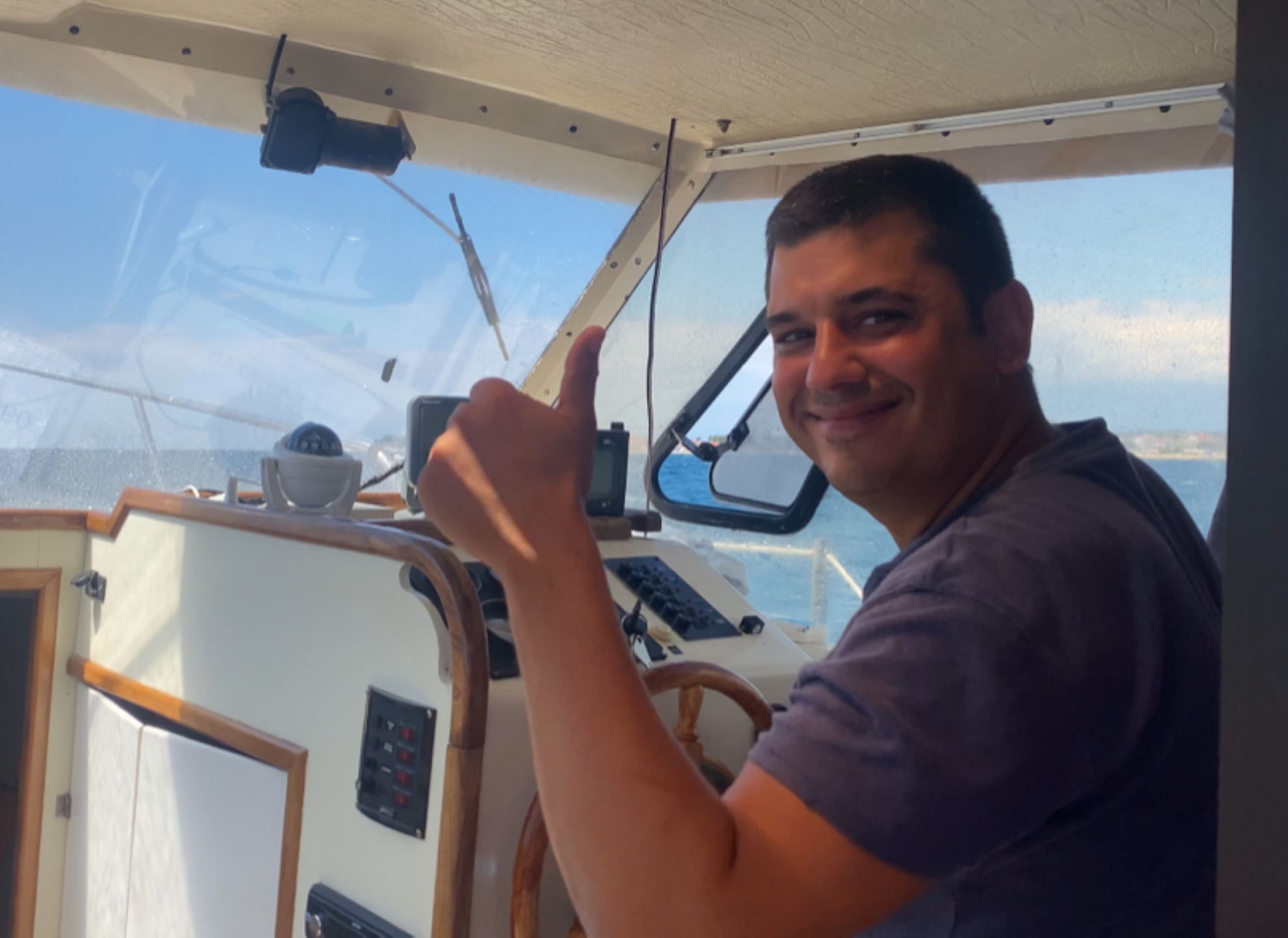 Tomislav lato spędza na mtorówce 