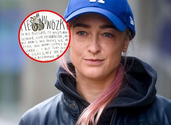 Zniknął wózek jej psa. Damięcka reaguje grafiką
