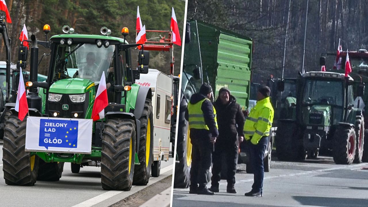 Rolnicy blokują granicę z Niemcami. Ogromne korki na przejściu w Świecku