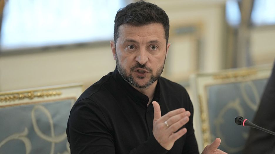 Ukraine's President Volodymyr Zelenskiy News Conference
Bloomberg
emea, media conference, european, eastern european countries, press, news conference, ukrainian, presser, media
