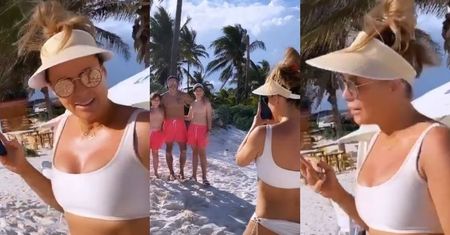 Małgorzata Rozenek paraduje W BIKINI po meksykańskiej plaży (ZDJĘCIA)