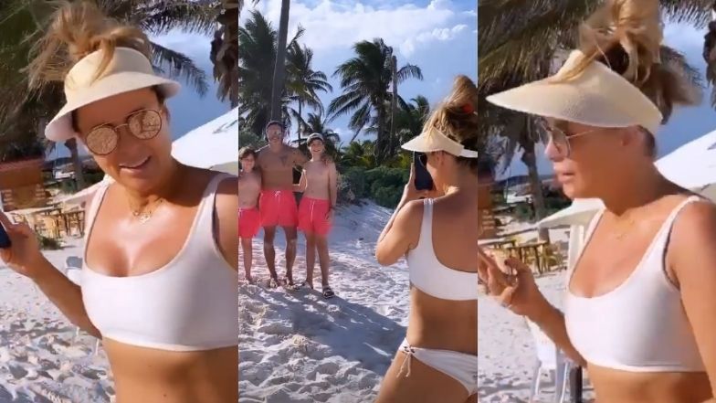 Małgorzata Rozenek prezentuje wyrzeźbioną sylwetkę na plaży w Meksyku
