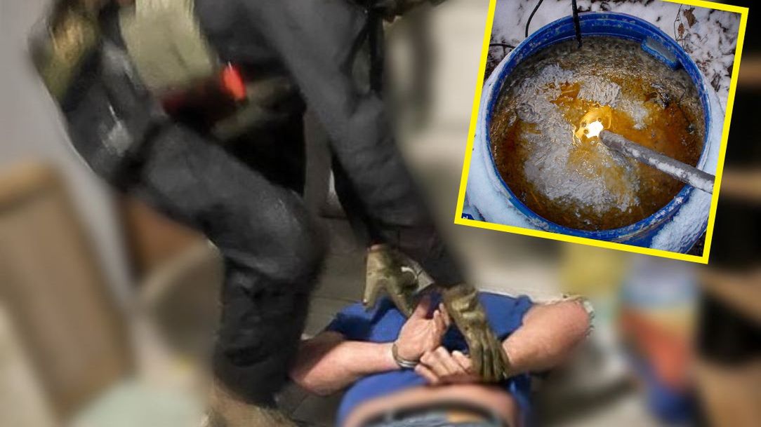 Policja ujawniła laboratorium amfetaminy 