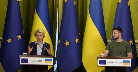 Zełenski ostrzega na spotkaniu z szefową KE. "Europa jest celem"
