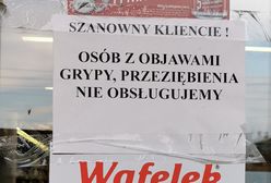 Informacja na wejściu do sklepu. Twardy orzech dla Inspekcji Handlowej