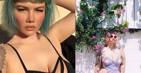 Modelka XXL w prześwitującej bieliźnie: "Kocham porno! Lubię czuć się zmysłowa i pożądana" (ZDJĘCIA)