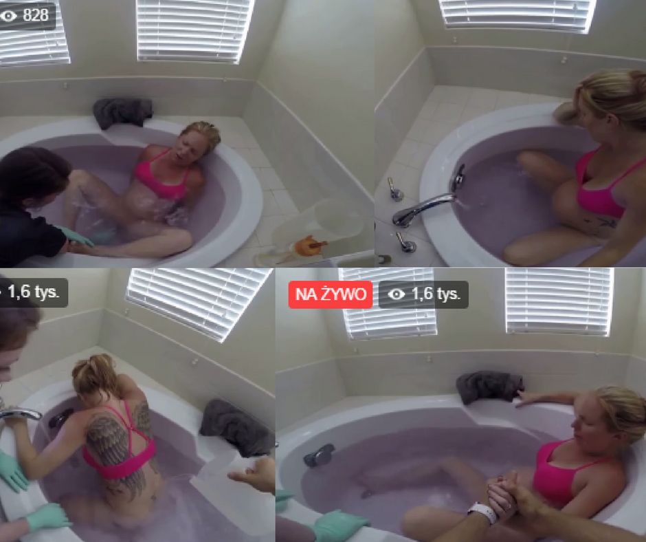 Poród na żywo Facebook