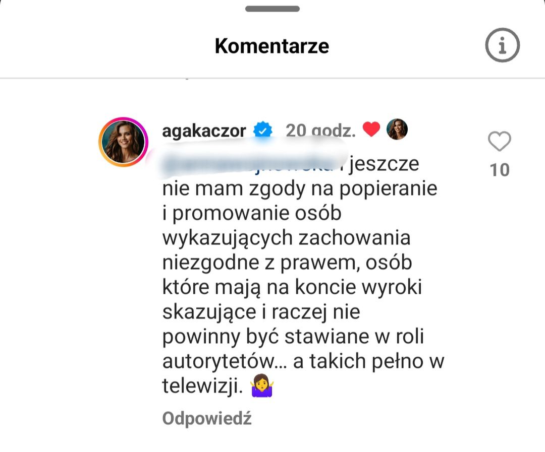 Agnieszka Kaczorowska odpowiada internautom
