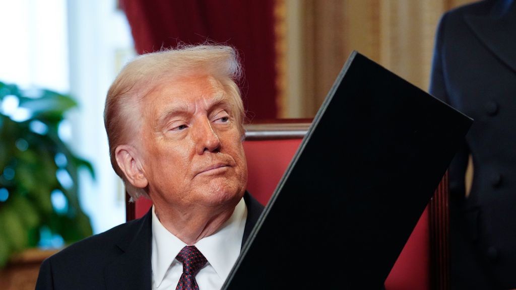 The Inauguration Of Donald J. Trump As The 47th President
WASHINGTON, DC - JANUARY 20: U.S. President Donald Trump takes part in a signing ceremony after his inauguration on January 20, 2025 in the President's Room at the U.S. Capitol in Washington, DC. Donald Trump takes office for his second term as the 47th President of the United States. (Photo by Melina Mara-Pool/Getty Images)
Pool