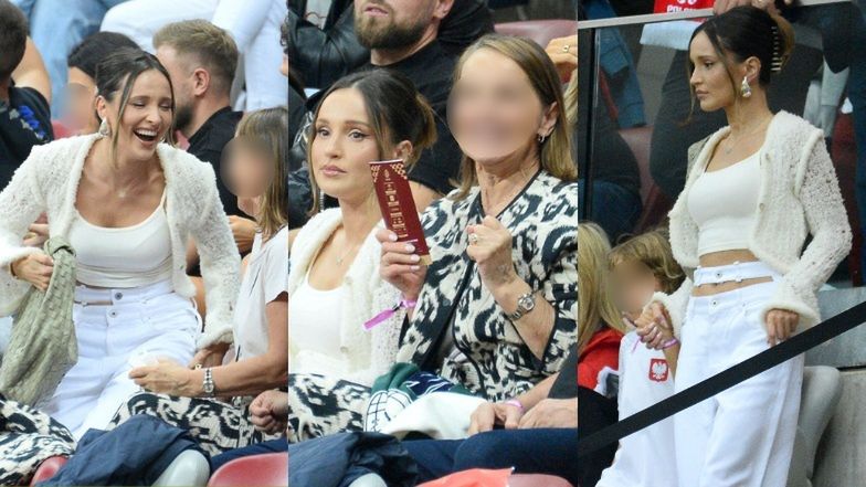 Marina Łuczenko kibicuje reprezentacji Polski z rodziną
