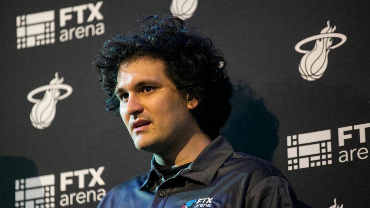 FTX CEO Sam Bankman-Fried attends a press conference at the FTX Arena in downtown Miami on Friday, June 4, 2021. (Matias J. Ocner/Miami Herald/Tribune News Service via Getty Images)