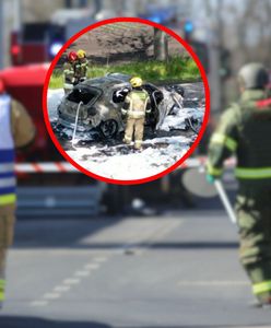 Elektryk stanął w ogniu. W środku znaleziono zwęglone zwłoki