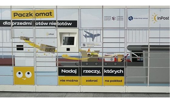 Paczkomat InPostu stanął na Lotnisku Chopina w Warszawie