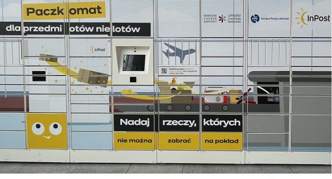 Paczkomat InPostu stanął na Lotnisku Chopina w Warszawie