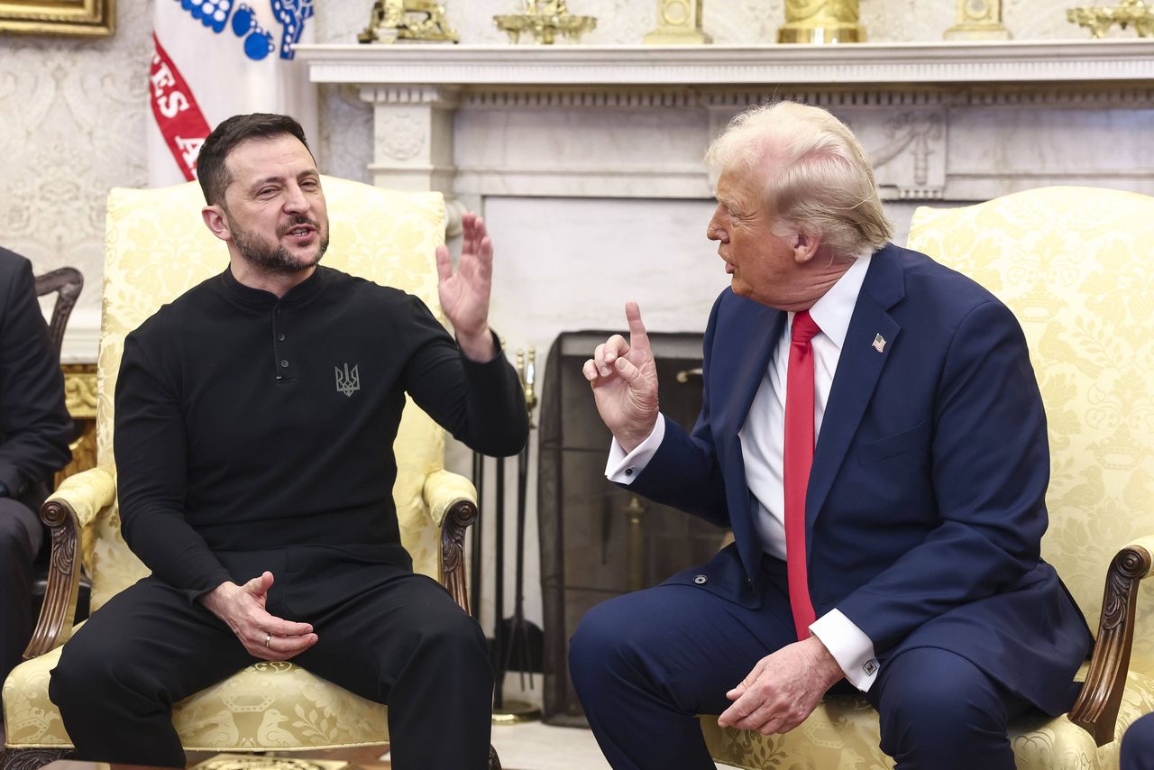 Kłótnia Wołodymyra Zełenskiego i Donalda Trumpa w Białym Domu