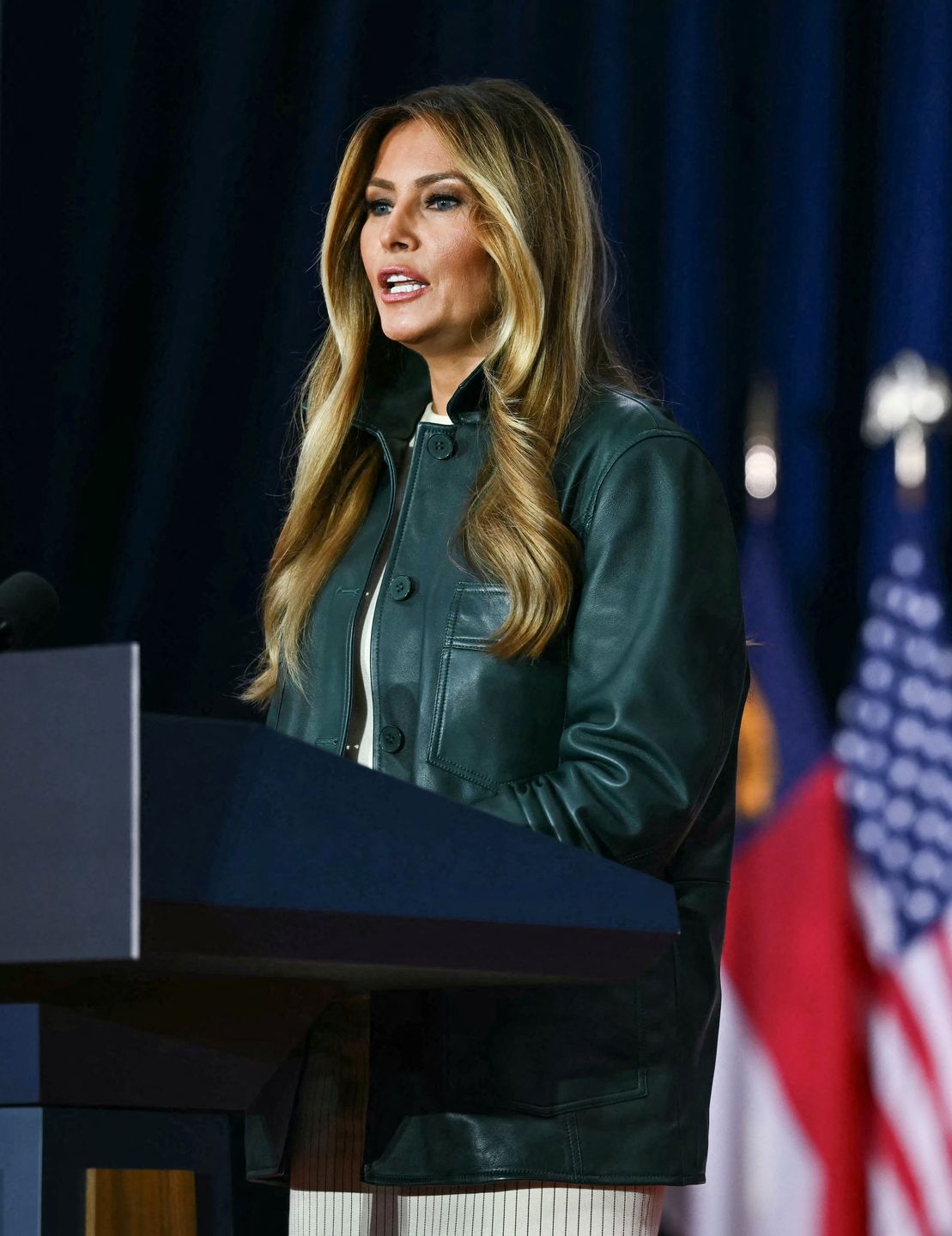 Melania Trump odwiedza szkołę w hrabstwie Ashe