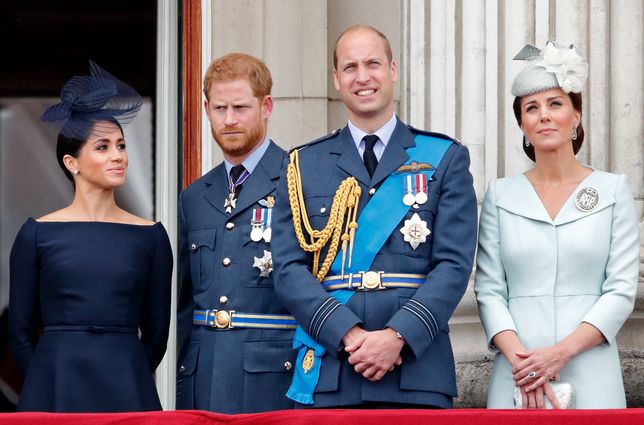 Meghan i Harry wraz z Williamem i Kate