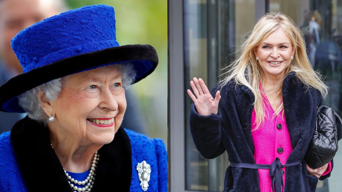 Monika Olejnik w towarzystwie Elżbiety II