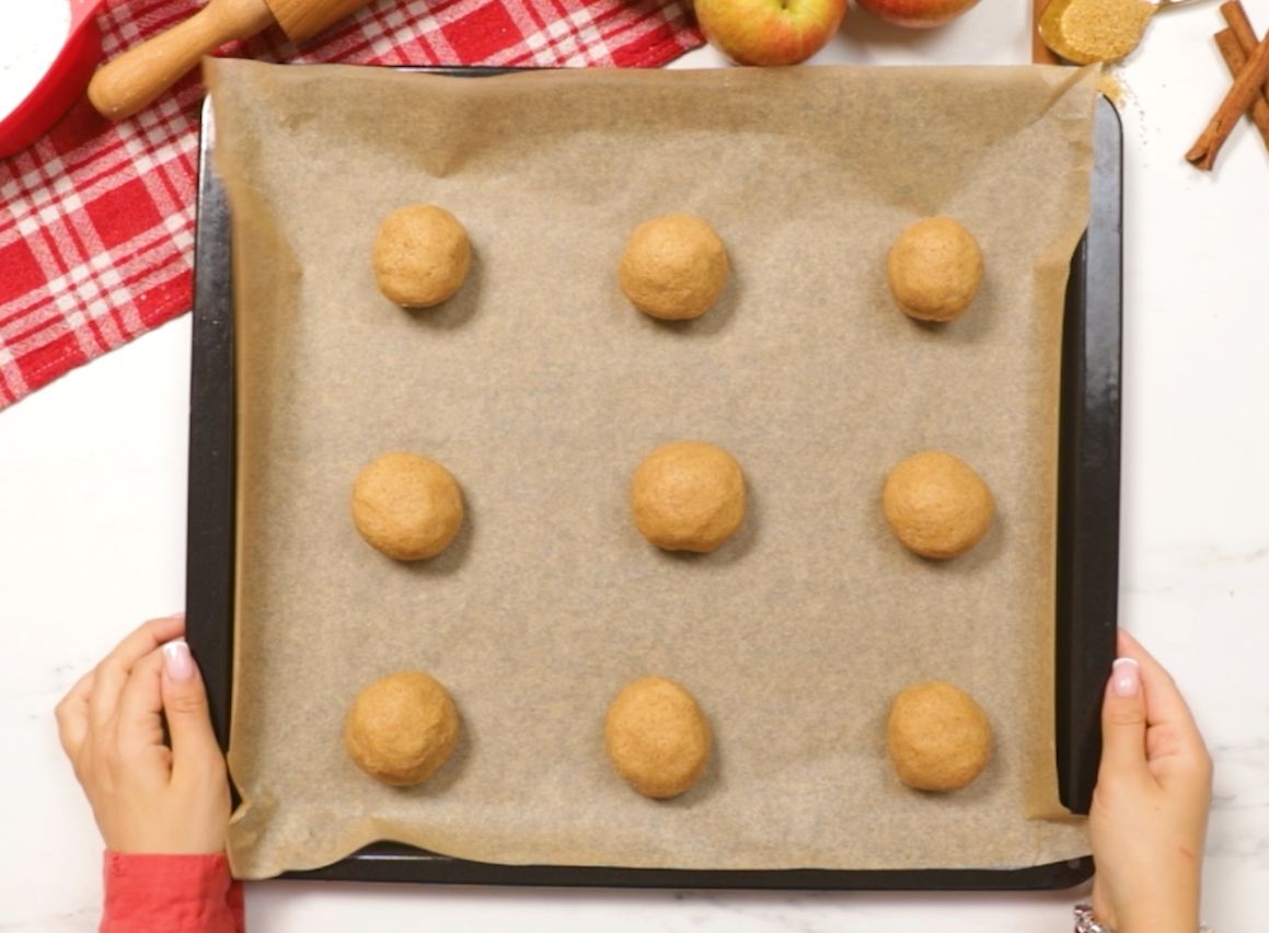 Cookies ready for baking