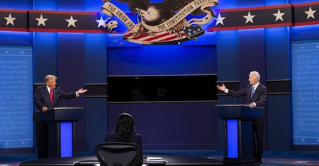 Wybory w USA. Debata prezydencka Donald Trump - Joe Biden. Koronawirus, 15 dolarów za godzinę i pieniądze z Rosji