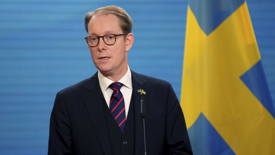 TemporaryThe Foreign Minister of Sweden, Tobias Billstrom, addresses the media during a joint press conference with German Foreign Minister Annalena Baerbock in Berlin, Germany, Thursday, Nov. 10, 2022. (AP Photo/Michael Sohn)Michael Sohn