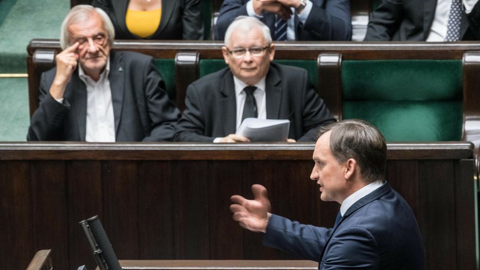 86. posiedzenie Sejmu VIII kadencji11.09.2019 Warszawa Sejm 86. posiedzenie Sejmu VIII kadencji   fot Jacek Dominski/REPORTER
n/z: Zbigniew Ziobro, Ryszard Terlecki, Jaroslaw KaczynskiJacek Dominski/REPORTER
