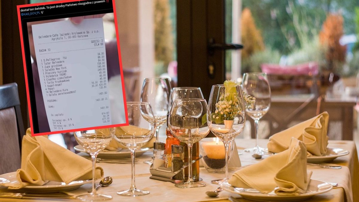 Zapłacił za obiad 1500 zł, kontrola pojawiła się od razu. Oskarżyli ich o oszustwo