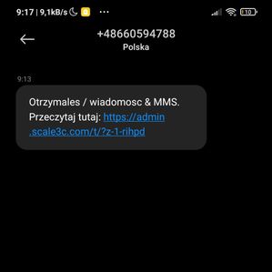 Fałszywy SMS