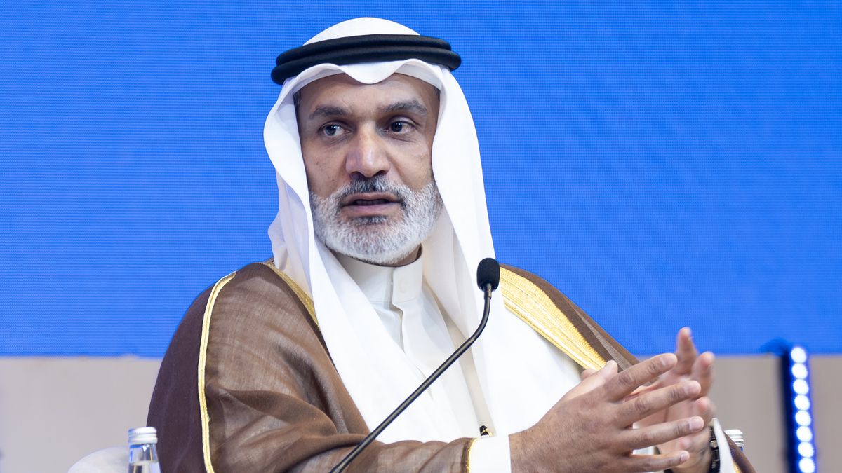 Haitham al-Ghais, secretary-general of Organization of Petroleum Exporting Countries (OPEC), speaks during the India Energy Week conference in New Delhi, India, on Tuesday, Feb. 11, 2025. The conference runs through Feb. 14. Photographer: Anindito Mukherjee/Bloomberg via Getty Images