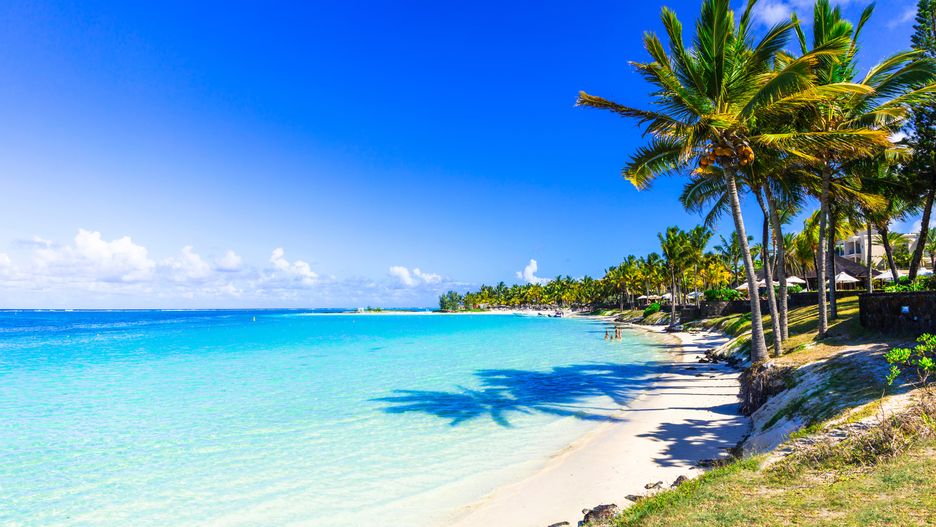 Plaża; Malediwy; wakacje; tropiki; palmy tropical, sea, holidays, beach, Mauritius, Maldive, relax, island, coast, tropics, paradise, resort, umbrella, hammock, beautiful, turquoise, travel, sand, panoramic, chill out, sunny, touristic, scenery, luxury, summer, solitude, picturesque, sun, blue, panorama, seascape, scenic, tourism, getaway, seychelles, water, tranquility, nature, coastline, idyllic, tranquil, vacation, palm, tree, landscape, summertime, relaxation, ocean, beach chairs