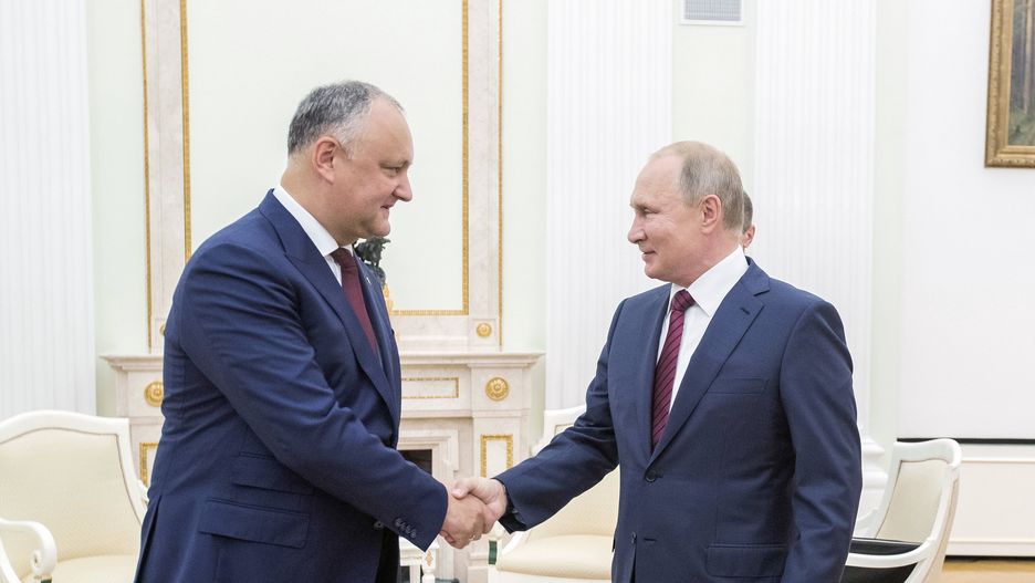 Były prezydent Mołdawii w areszcie. Kreml zapowiada, że będzie "przyglądał się sprawie". Na zdjęciu Dodon podczas wizyty w Moskwie w 2019 roku 