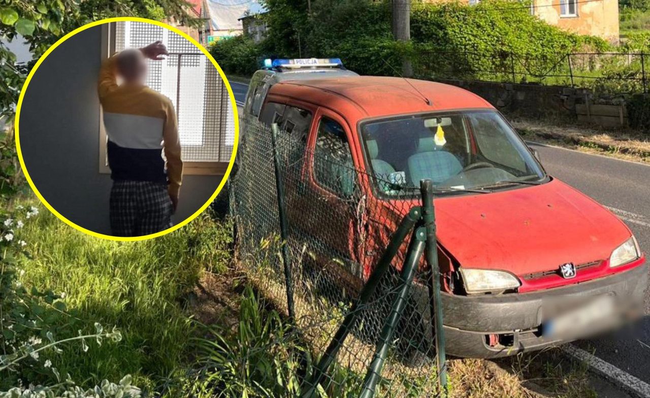 Lubuskie. Rozbił kradzionego peugeota i uciekł do lasu. Ma już wyrok, grozi mu kolejny