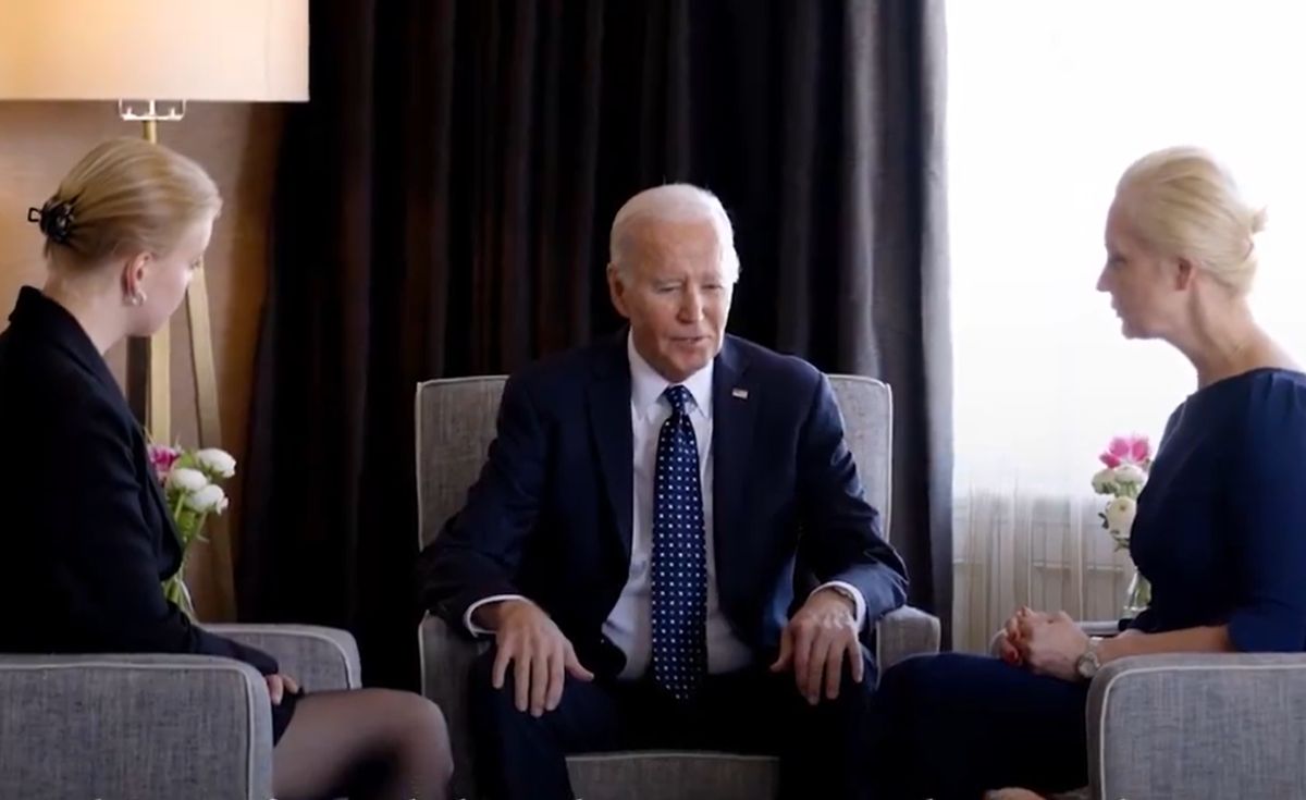 Joe Biden spotkał się z Julią i Darią Nawalnymi / Zrzut ekranu, Prezydent Biden