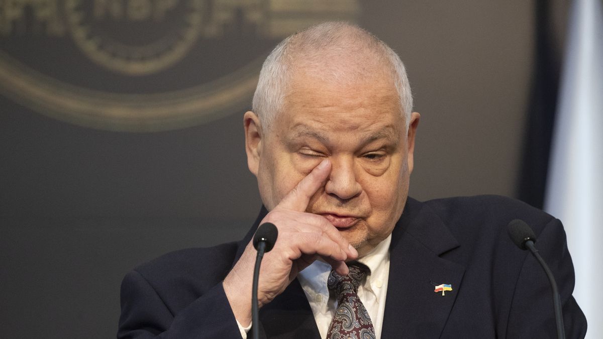 06.05.2022. Warszawa. Konferencja prasowa prezesa Narodowego Banku Polskiego po posiedzeniu Rady Polityki Pienieznej.  n/z Adam Glapinski