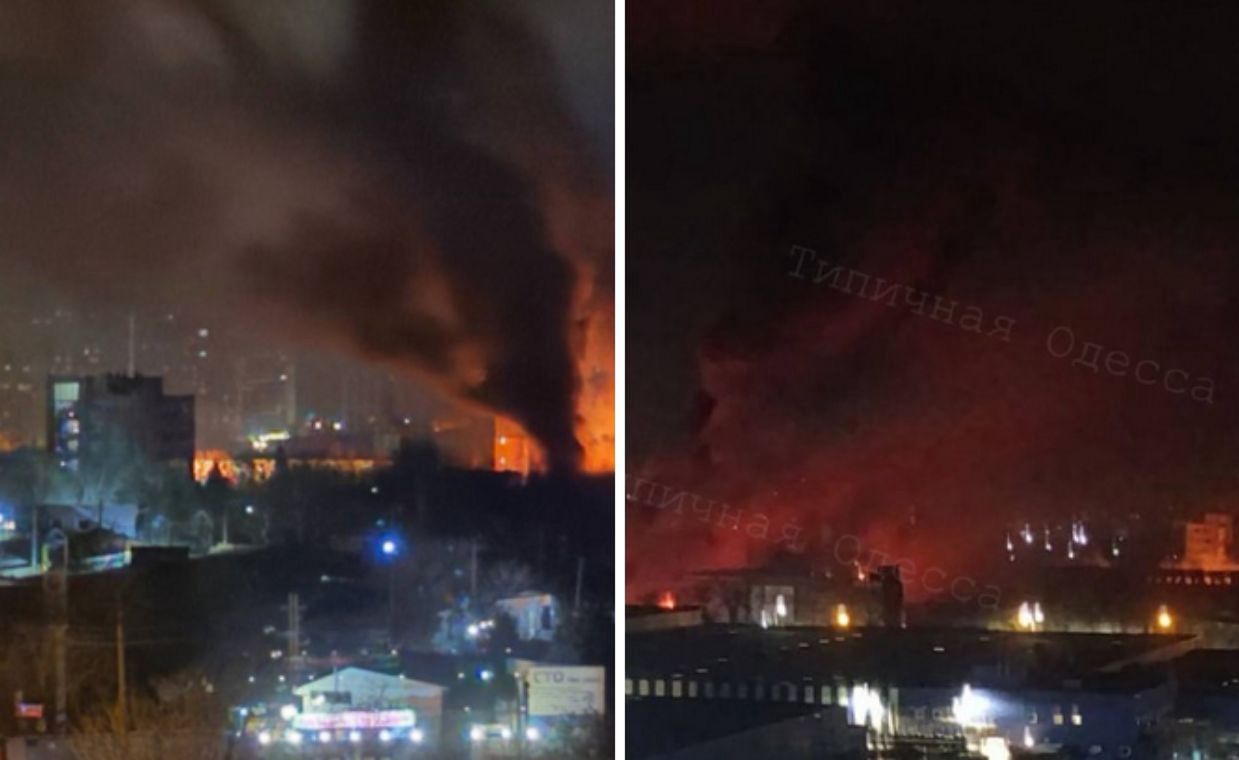 Russian drone assault ignites chaos and fires in Odesa