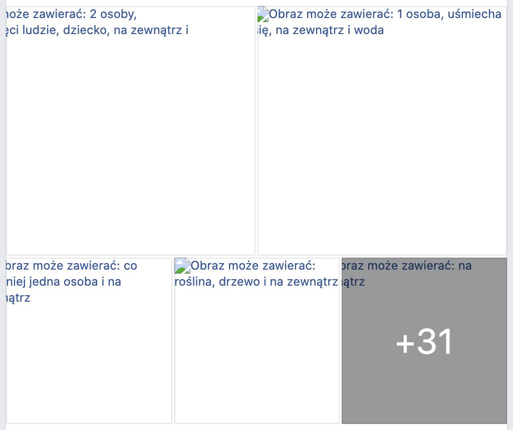 większość zdjęć na moim Facebooku prezentuje w ten sposób