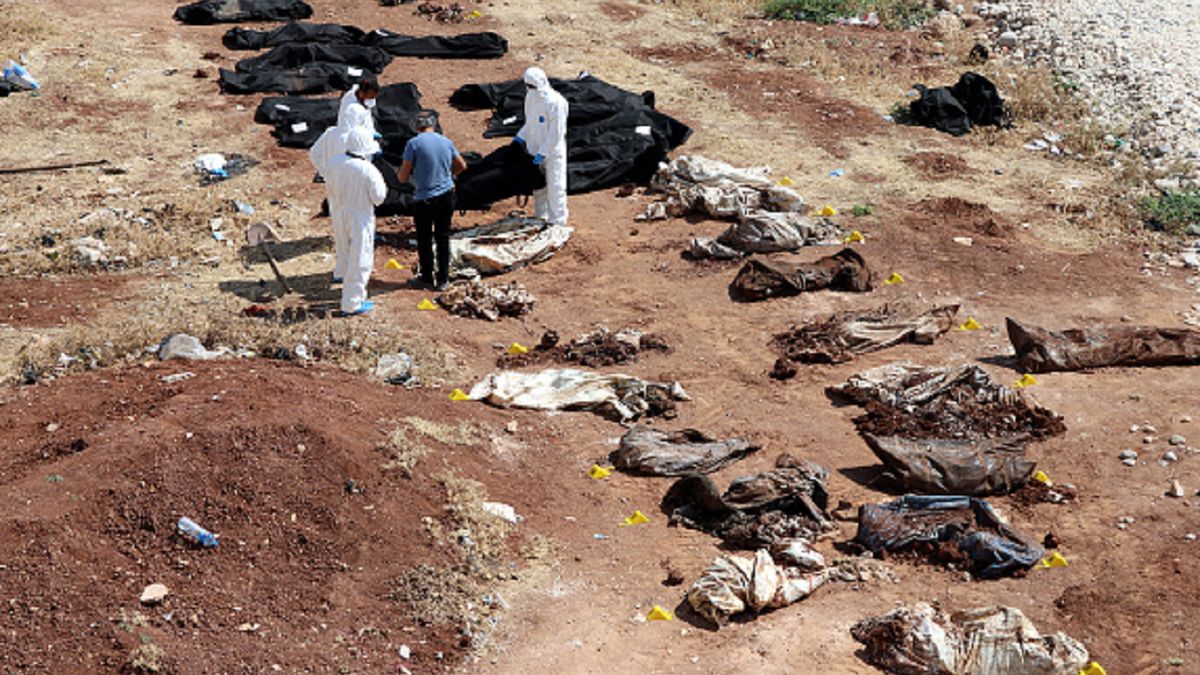 Masowy grób znaleziono w proincji Afrin.